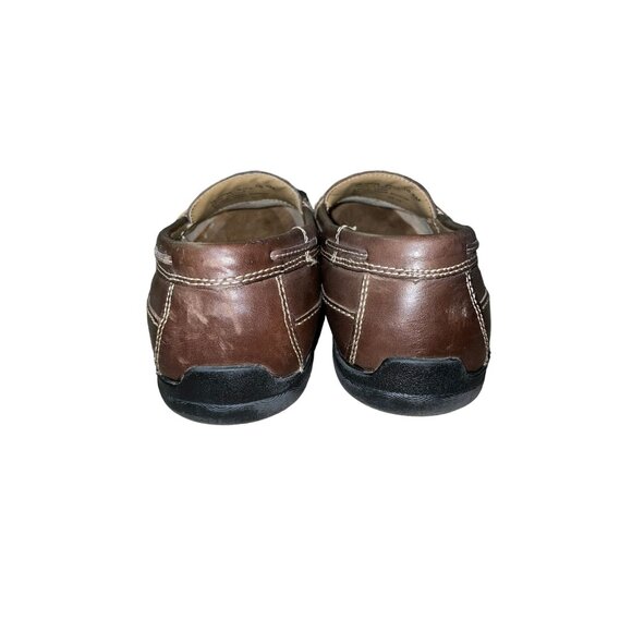 Chaps Men’s Loafers 10.5M Brown Leather Tassel Slip On Dress Shoes 96-26098 - Picture 5 of 16